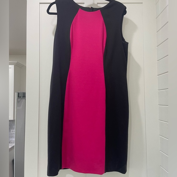 Tahari Dresses & Skirts - Tahari Black and Pink Shift Dress